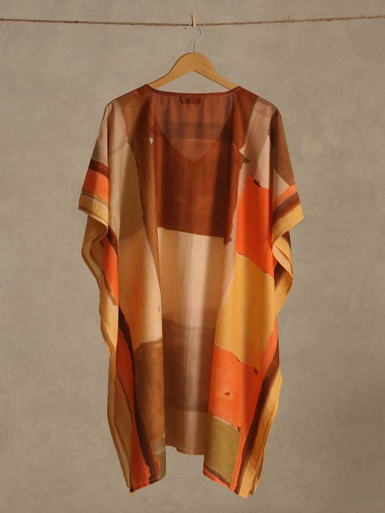 ImageTerra Flow Bemberg-Cotton Tunic – Sienna Brown