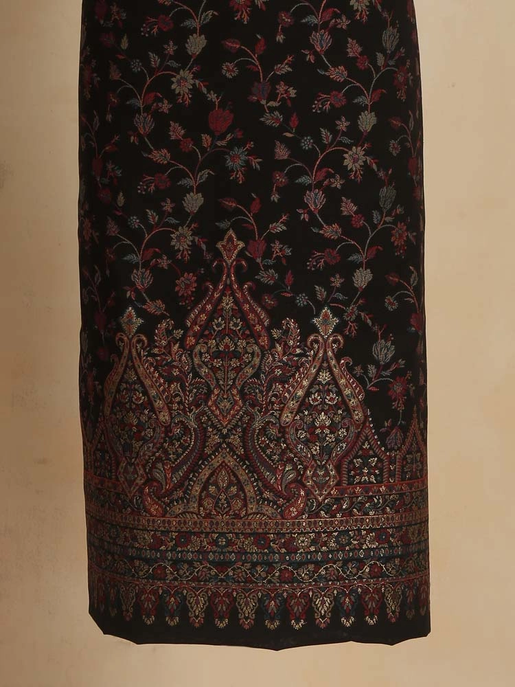 ImageZerin Jaal Cotton Unstitched Suit Set – Bharat Black
