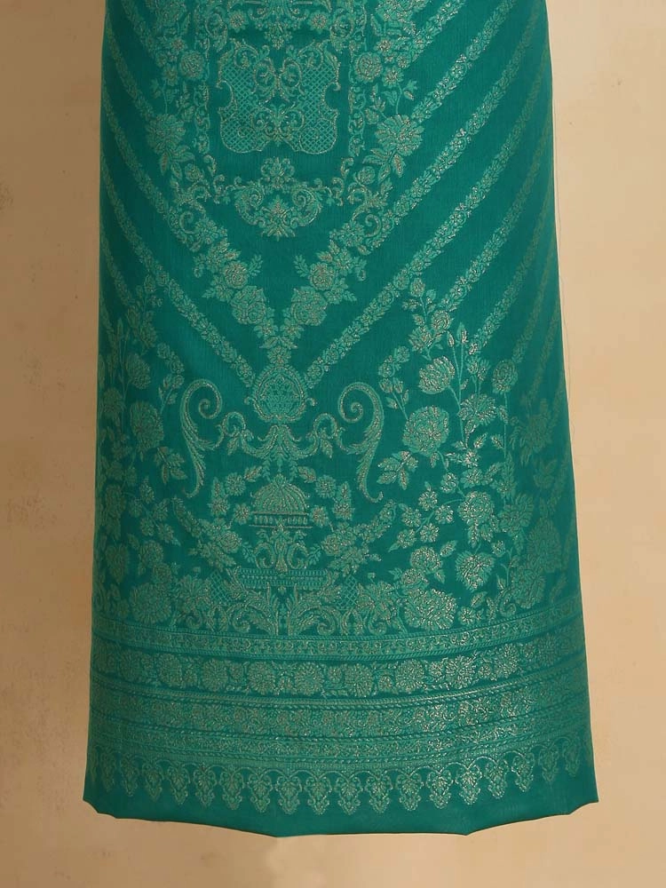 ImageCalista Jaal Cotton Unstitched Suit –  Seafoam Green