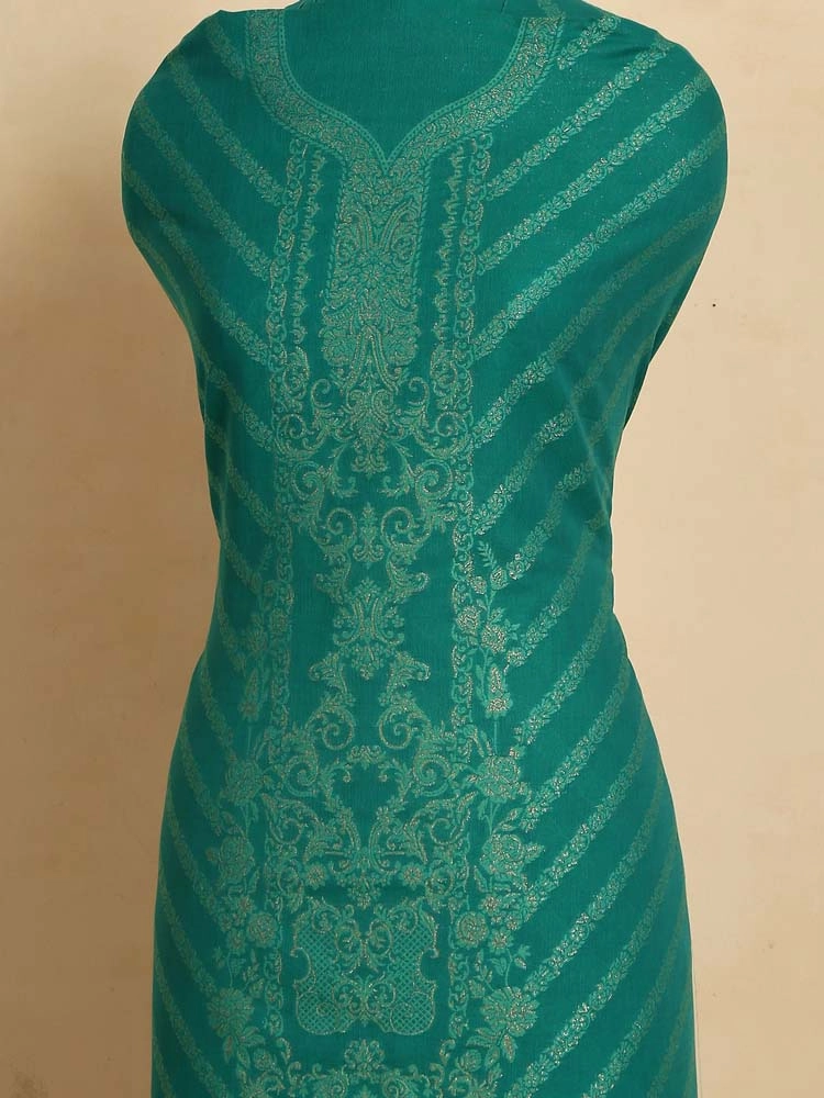 ImageCalista Jaal Cotton Unstitched Suit –  Seafoam Green